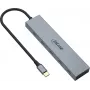 InLine Hub USB-C, 4x USB-C + Power Delivery 100 W, USB 3.2 Gen 2, szary