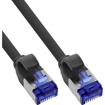 INLINE B-74903S Slim Cat.6A S/FTP LSZH Patch Cable, 3m, Czarny, 60 szt.