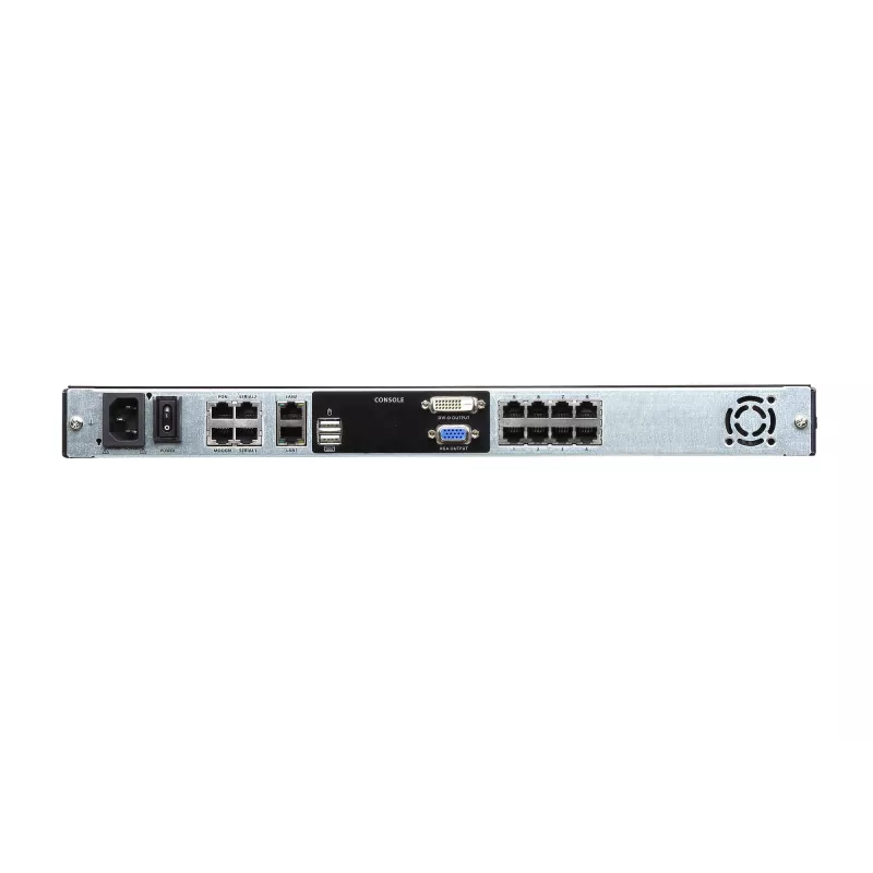 ATEN KL1108VN 8-portowy 19-calowy przełącznik KVM over IP LCD, Dual Rail, klawiatura US