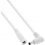 InLine® Przedłużacz DC, wtyk kątowy, 4,0 x 1,7 mm, biały, 3 m