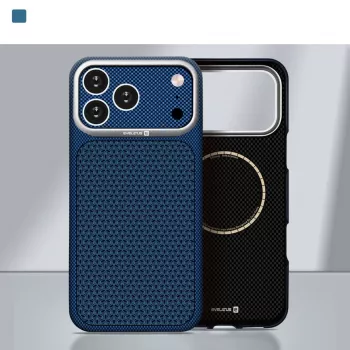 Evelatus Apple iPhone 17 Pro Max Carbon Premium Edition etui MagSafe Midnight Blue