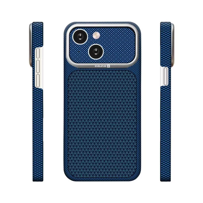 Evelatus Apple iPhone 15 Carbon Premium Edition Etui MagSafe Granatowy