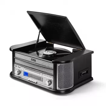 AKAI ATT-350CC Gramofon z CD, kasetą, nagrywaniem USB i radiem AM/FM