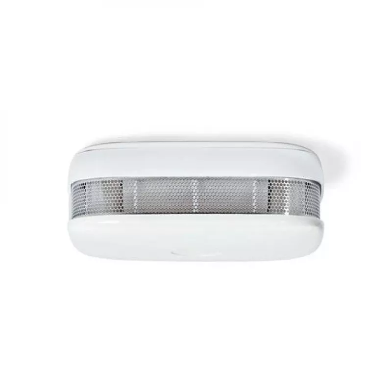 Nedis SmartLife Wi-Fi Czujka dymu WIFIDS21WT3 - Zestaw 3 szt., fotoelektryczna, syrena 85 dB, inteligentne alerty, certyfikat EN 14604, biała