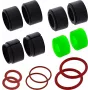 InLine® Zestaw uszczelek do złączy kablowych M20, IP67, guma, 2 szt., czarny