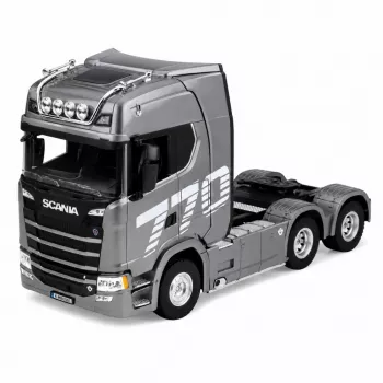 HUINA 32329 Scania 1:18 6-kanałowy ciągnik siodłowy RC szary srebrny