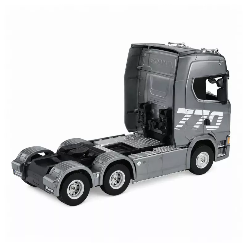 HUINA 32329 Scania 1:18 6-kanałowy ciągnik siodłowy RC szary srebrny