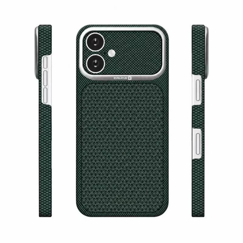 Evelatus Apple iPhone 17 Carbon Premium Edition etui MagSafe Zielony