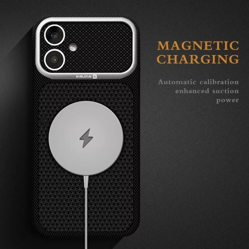 Evelatus Apple iPhone 17 Carbon Premium Edition Etui MagSafe Burgund