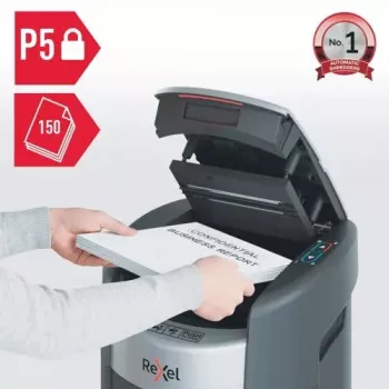 Rexel ShredMax AutoFeed+ 150M P-5 niszczarka krzyżowa, 150 arkuszy podawania automatycznego, pojemnik 15L