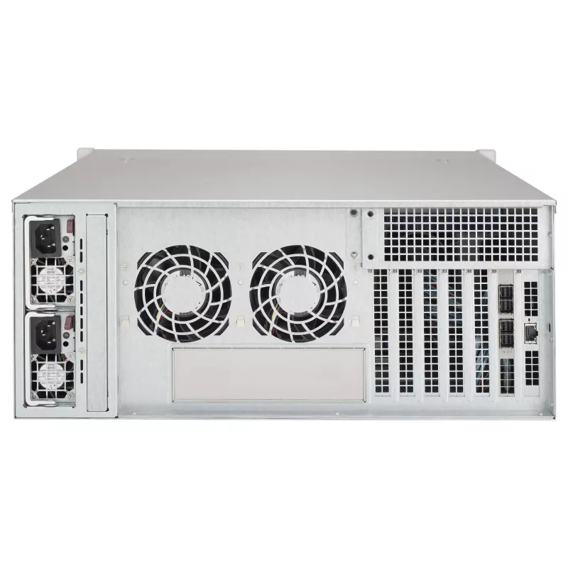 Supermicro SuperChassis 4U CSE-846BE1C-R609JBOD 24-zatokowa obudowa JBOD z gorącą wymianą SAS3/SATA3 i redundantnymi zasilaczami 600W Platinum