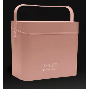 Rio CSBL-EU/1,1 Walizka kosmetyczna Large Lush Box – aluminiowe etui na kosmetyki z kaskadowymi tackami i zamkami z kluczykiem, czarna