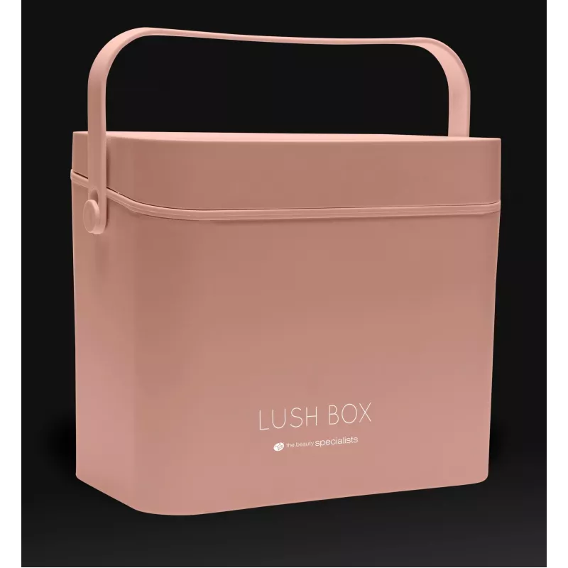 Rio CSBL-EU/1,1 Walizka kosmetyczna Large Lush Box – aluminiowe etui na kosmetyki z kaskadowymi tackami i zamkami z kluczykiem, czarna