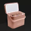 Rio CSBL-EU/1,1 Walizka kosmetyczna Large Lush Box – aluminiowe etui na kosmetyki z kaskadowymi tackami i zamkami z kluczykiem, czarna