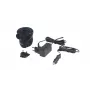 Outwell 651062 Elektryczna pompka powietrza - 12V DC / 230V AC, pompowanie i opróżnianie, 3 uniwersalne końcówki, czarna