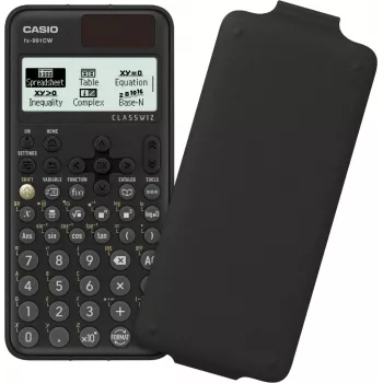 Casio FX-991CW Kalkulator naukowy z wyświetlaczem Natural Textbook Display, ponad 540 funkcji, zasilanie słoneczne i bateryjne, czarny