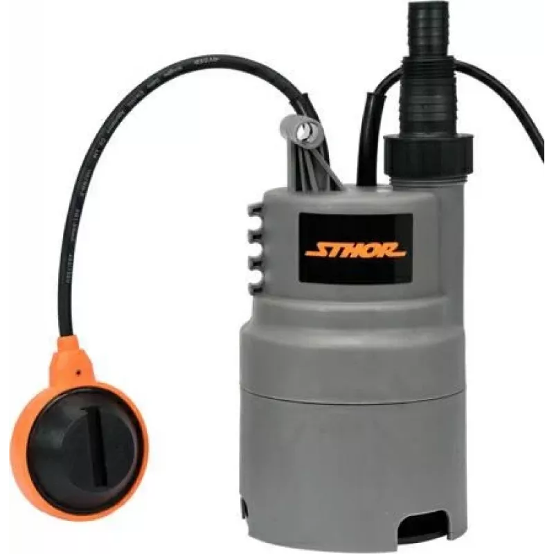 STHOR Pompa do brudnej wody 400W 79781 - Zanurzeniowa, 7500 l/h, wysokość podnoszenia 5m, pływak, kabel 10m