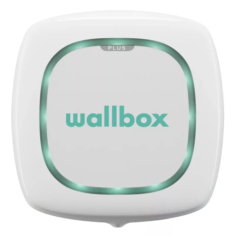 Wallbox Pulsar Plus 7,4 kW Type 2 Stacja ładowania pojazdów elektrycznych, biała z czarnym kablem 5m