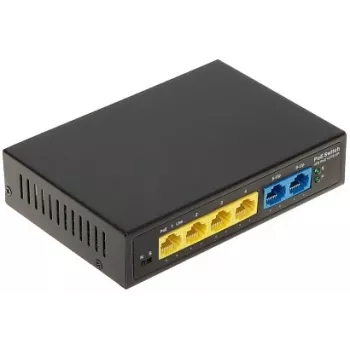 Switch POE GTX-A1-06-42-V2, 4-portowy niezarządzalny switch sieciowy Fast Ethernet PoE+