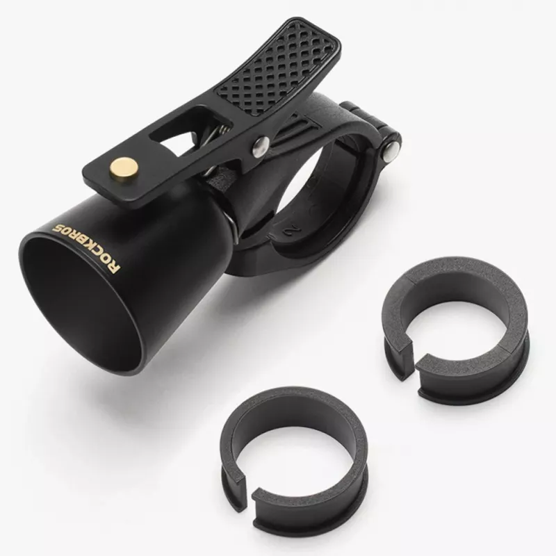 ROCKBROS 34210005001 Ukryty dzwonek rowerowy obrotowy - czarny