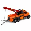 LEAN TOYS Ciężarówka z dźwigiem Pomoc drogowa Hak Światła Dźwięki Pomarańczowa 1:18