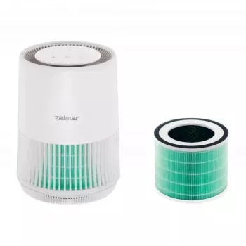 Oczyszczacz powietrza Zelmer ZPU5500 z filtrem HEPA H13, UV-C i jonizatorem, CADR 200 m³/h, czujnik PM2.5, tryb automatyczny, do pomieszczeń do 24 m²