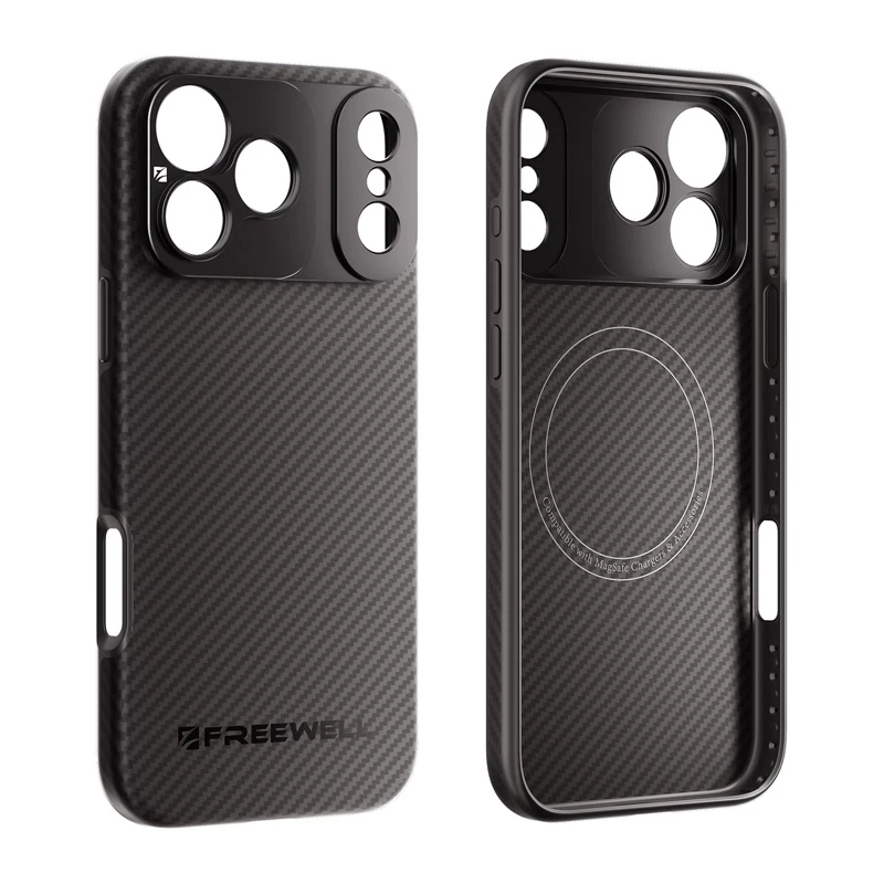 Freewell Sherpa Series Etui do iPhone 17 Pro z mocowaniem gwintowanym 17mm - Czarny