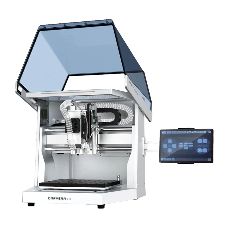 MAKERA AirDesCNC Carvera Air Desktop CNC Router, 3-Axis 400W Brushless Spindle, 200x200x100mm Working Area, Fully Enclosed, Wi-Fi & USB-C