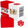 PSG 63.63030.MM Mosiężny zamek bębenkowy dwustronny w standardzie Euro 30/30 mm