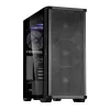 Zalman Z10 ATX Mid Tower Obudowa, Czarna, Szkło hartowane, 4x Wentylatory ARGB