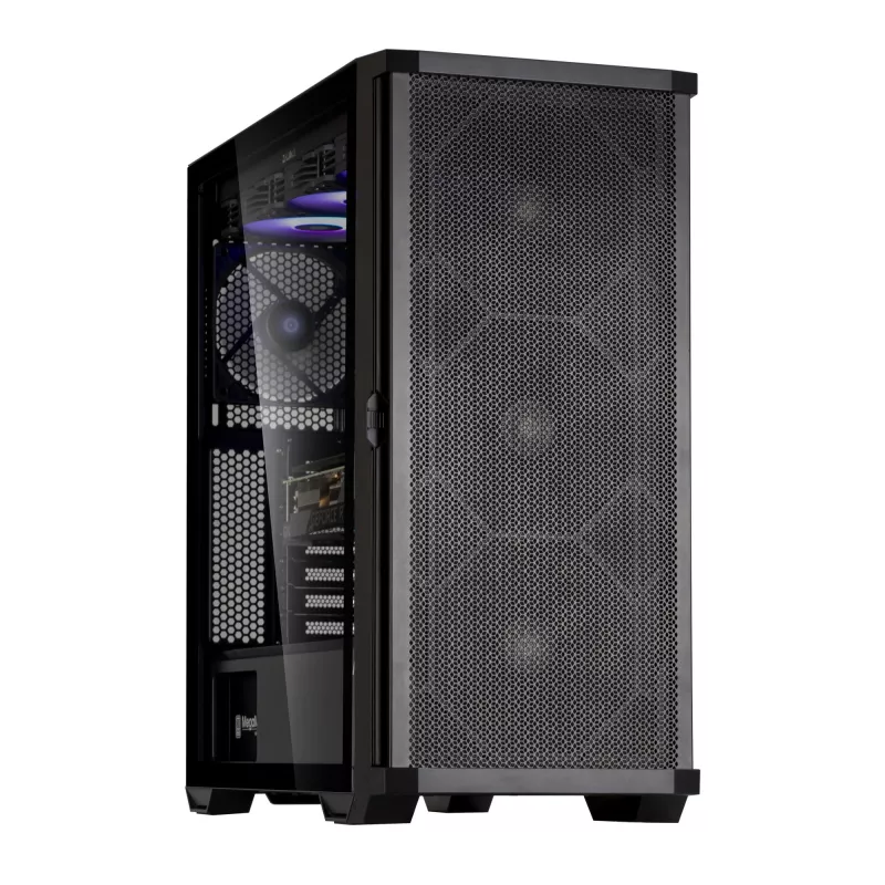 Zalman Z10 ATX Mid Tower Obudowa, Czarna, Szkło hartowane, 4x Wentylatory ARGB