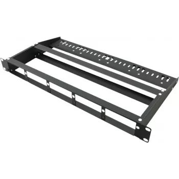 VALUE MPO Panel na 3 moduły - Pusta płyta czołowa do kaset światłowodowych - Montaż do szafy RACK - Czarny - 1U (19 inch)