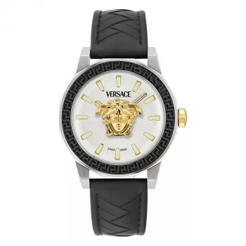 Zegarek męski Versace V-Extreme Pro Swiss Quartz 43mm Stal nierdzewna Czarna tarcza VE9I00124