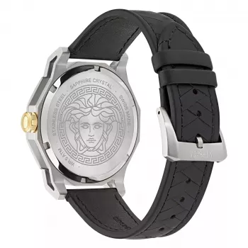 Zegarek męski Versace V-Extreme Pro Swiss Quartz 43mm Stal nierdzewna Czarna tarcza VE9I00124