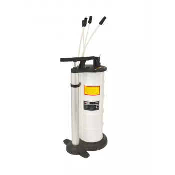AWTOOLS AW15965 Ręczny ekstraktor płynów 9L - 3 sondy, próżnia -0.8 bar, do oleju, skrzyni biegów, płynu hamulcowego
