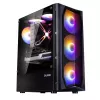 Zalman N4 Rev.1 Mid-Tower ATX Case z 6 wentylatorami ARGB, hartowane szkło, czarny
