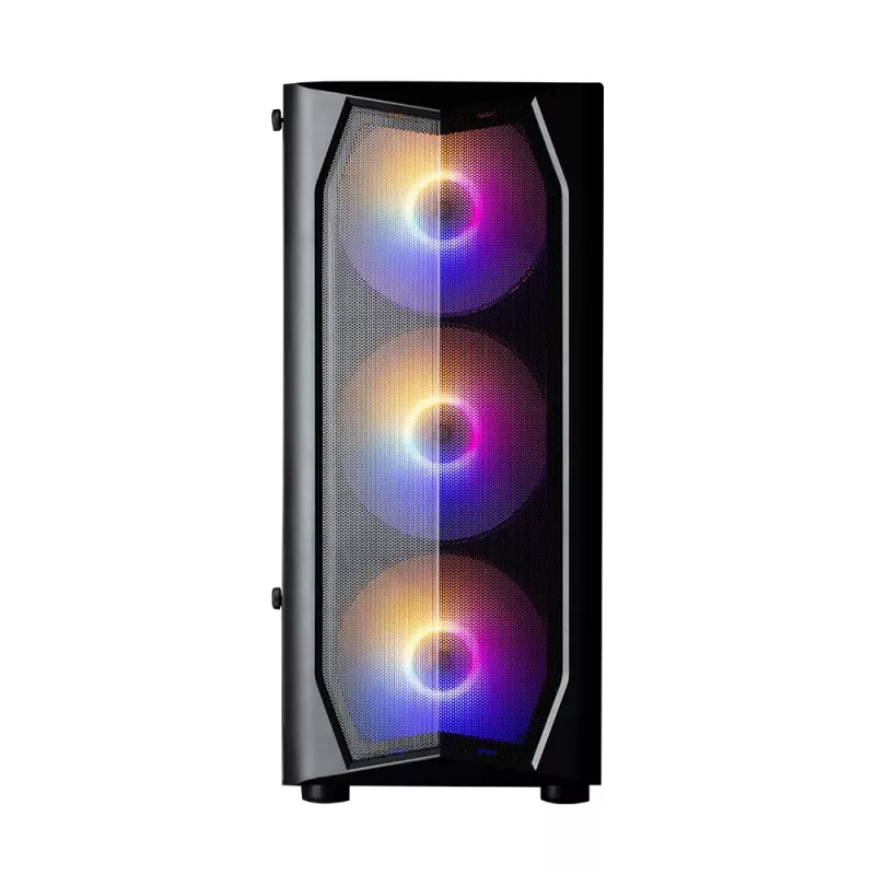 Zalman N4 Rev.1 Mid-Tower ATX Case z 6 wentylatorami ARGB, hartowane szkło, czarny