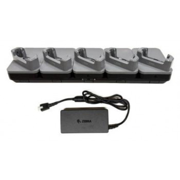 Zebra Stacja dokująca ręczna - dla urządzeń bez wytrzymałych osłon - Ethernet - porty wyjściowe: 5 - 48,3 cm (19 inch)