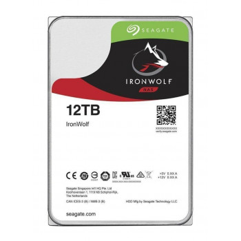 Zestaw SEAGATE NAS HDD 2x12TB IronWolf 7200rpm 6Gb/s SATA 256MB cache 3,5 cala 24x7 CMR do NAS i RAID Rackmount Systeme BLK