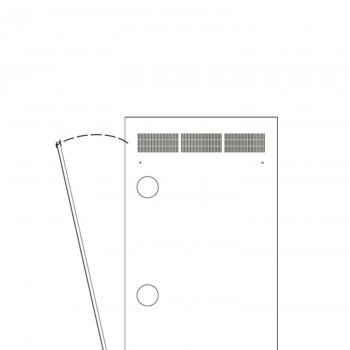 Middle Atlantic Products Middle Atlantic WR Series WR-RAP-24 - Panel montażowy - tył - Czarny - 24U - 48,3 cm (19 inch)