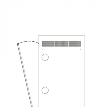 Middle Atlantic Products Middle Atlantic WR Series WR-RAP-24 - Panel montażowy - tył - Czarny - 24U - 48,3 cm (19 inch)