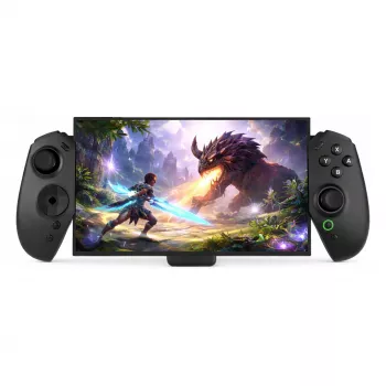 DELTACO GAM-196 Przewodowy gamepad USB-C dla Nintendo Switch, PC i Android - Czarny