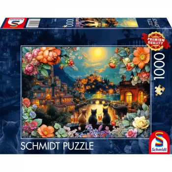 Schmidt Spiele Trio im Mondlicht puzzle 1000 elementów