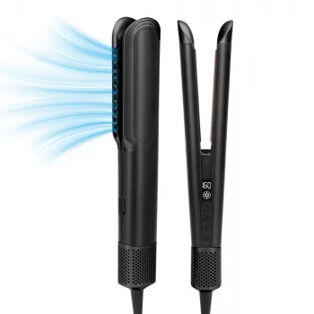 StayBeauty by Extralink M-17936F Stylizator na mokre i suche włosy z funkcją suszenia, 1200W, czarno-różowy