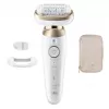 Braun Silk-épil 9 Flex SES9-011 3D Depilator, Wet & Dry, Biały/Złoty