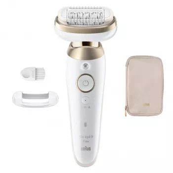 Braun Silk-épil 9 Flex SES9-011 3D Depilator, Wet & Dry, Biały/Złoty