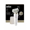 Braun Silk-épil 9 Flex SES9-011 3D Depilator, Wet & Dry, Biały/Złoty