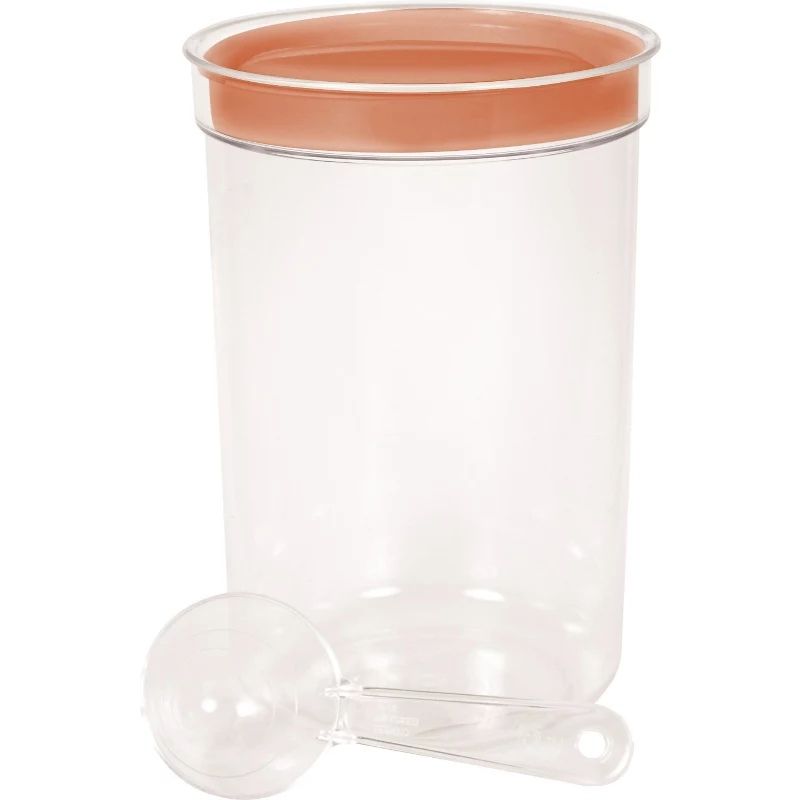 CURVER Okrągła miska spożywcza z łyżką, 1,7 l, mieszane kolory, plastik bez BPA