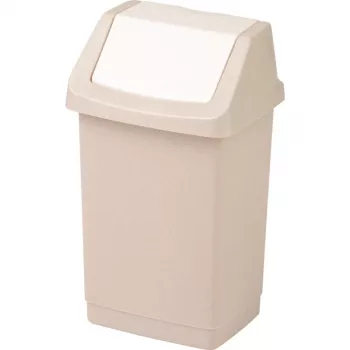 Kosz na śmieci z pedałem CURVER Click-it 9L Beżowy 22,9 x 18,9 x 38,1 cm