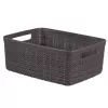 Kosz Curver Jute S 5L 27x20x11cm Ciemnoszary